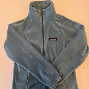 NWT Women's Columbia Light Blue Full Zip Up Fleece